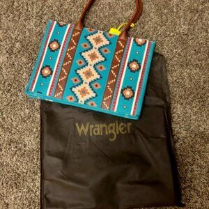 Wrangler Aztec Print Canvas Tote Bag - New with Tags and Dustbag